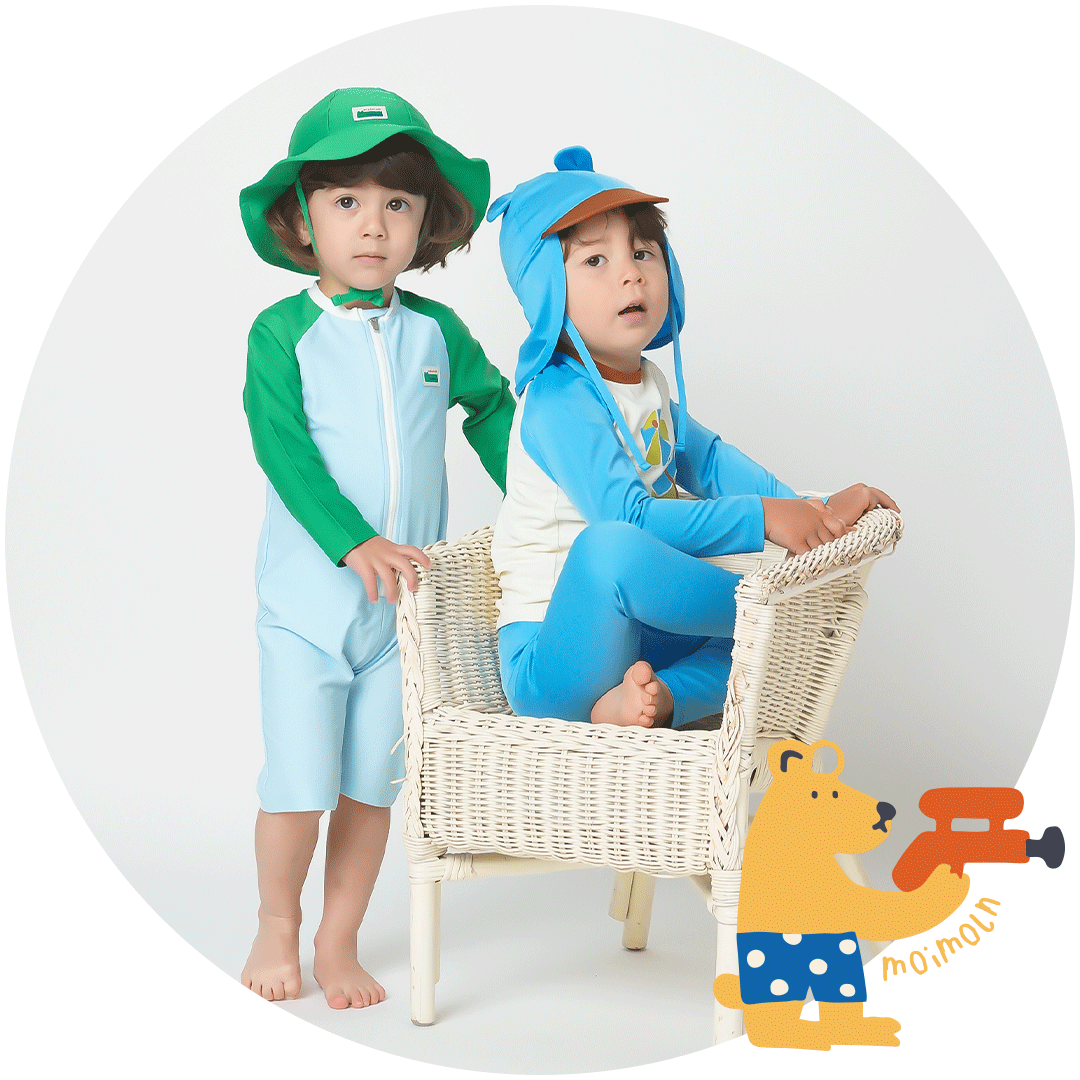 男の子水遊びコーデ