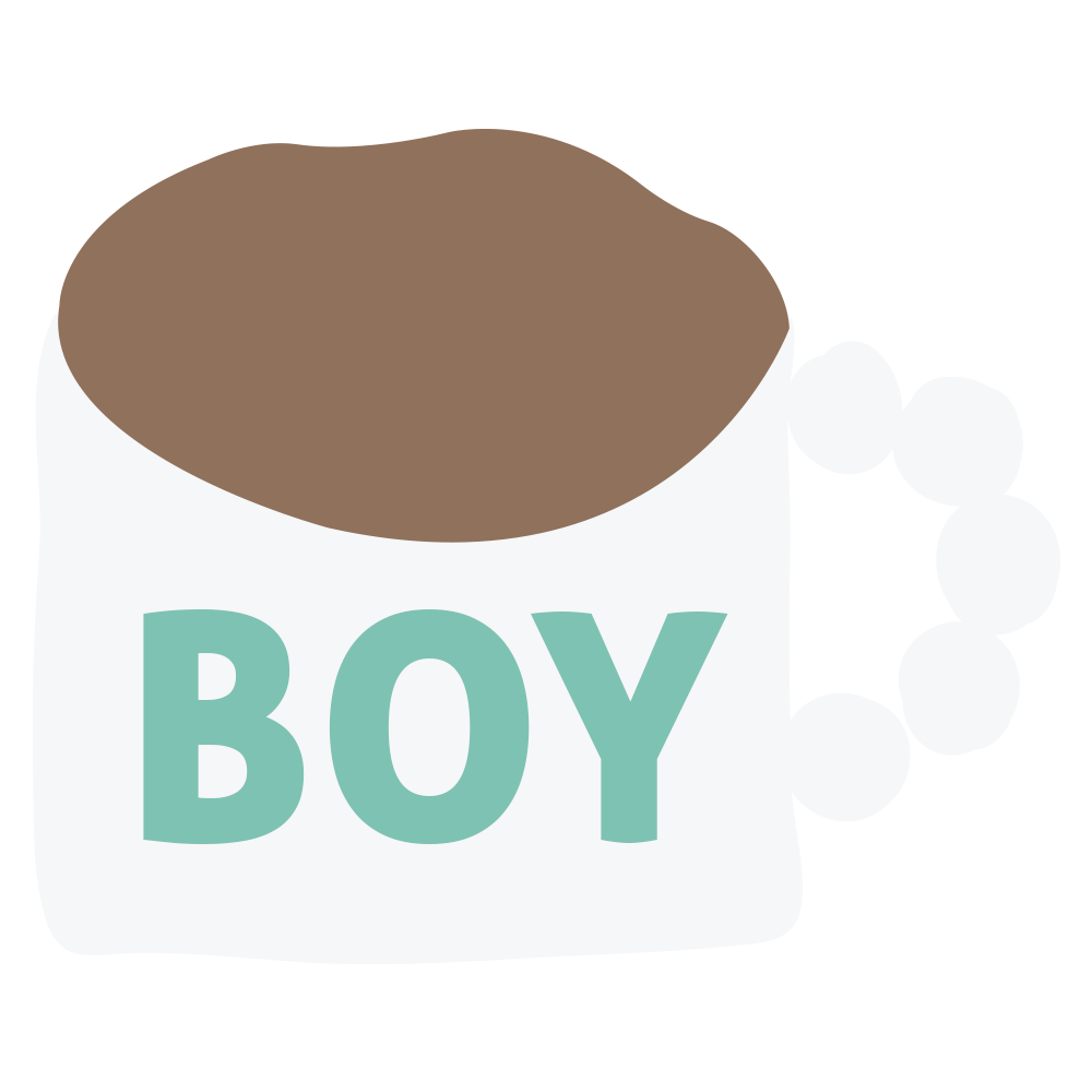 男の子ボタン