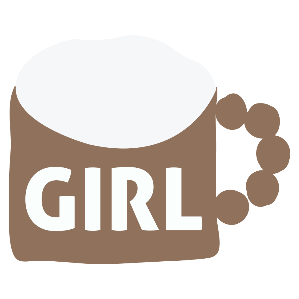 女の子ボタン