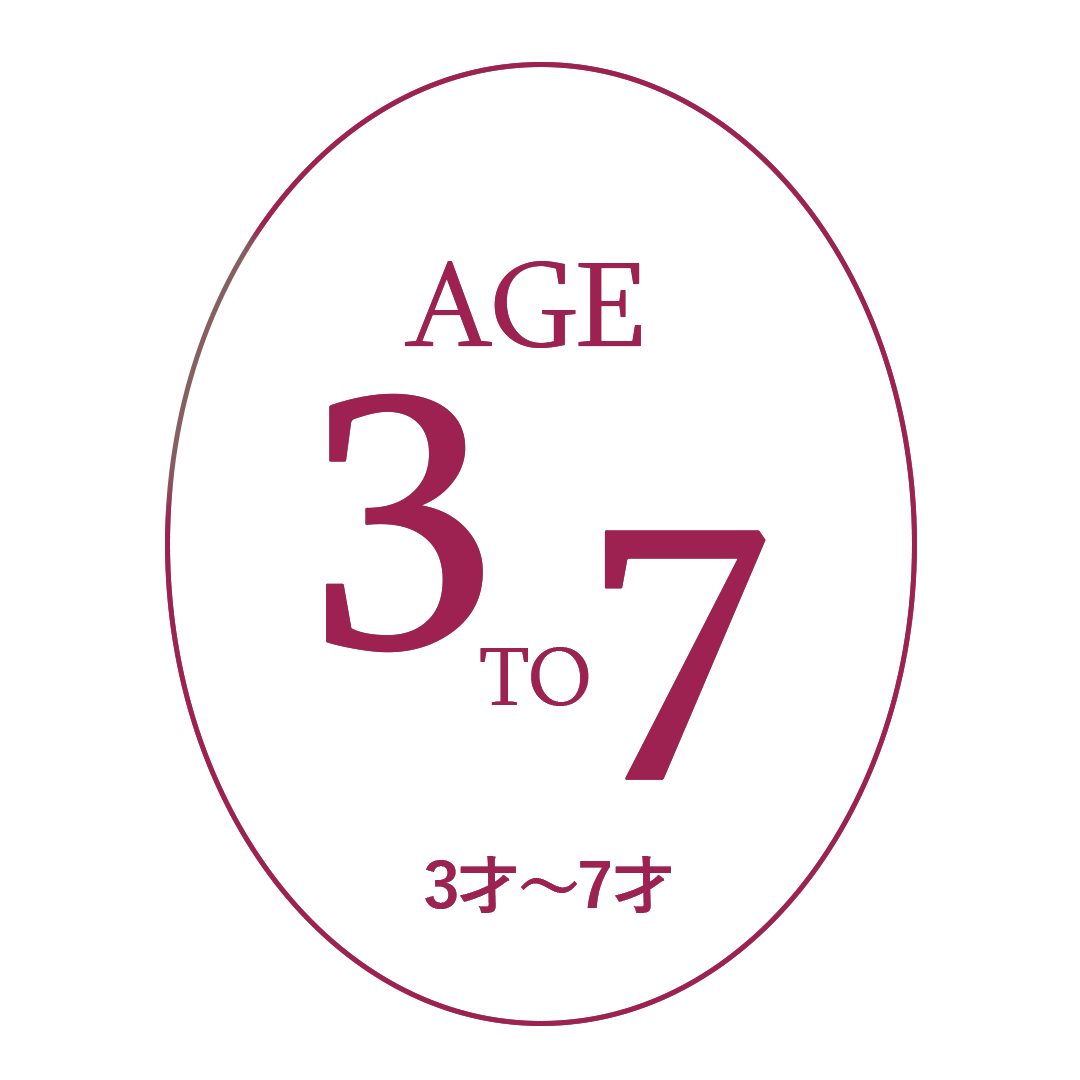 子供の年齢 3歳から7歳