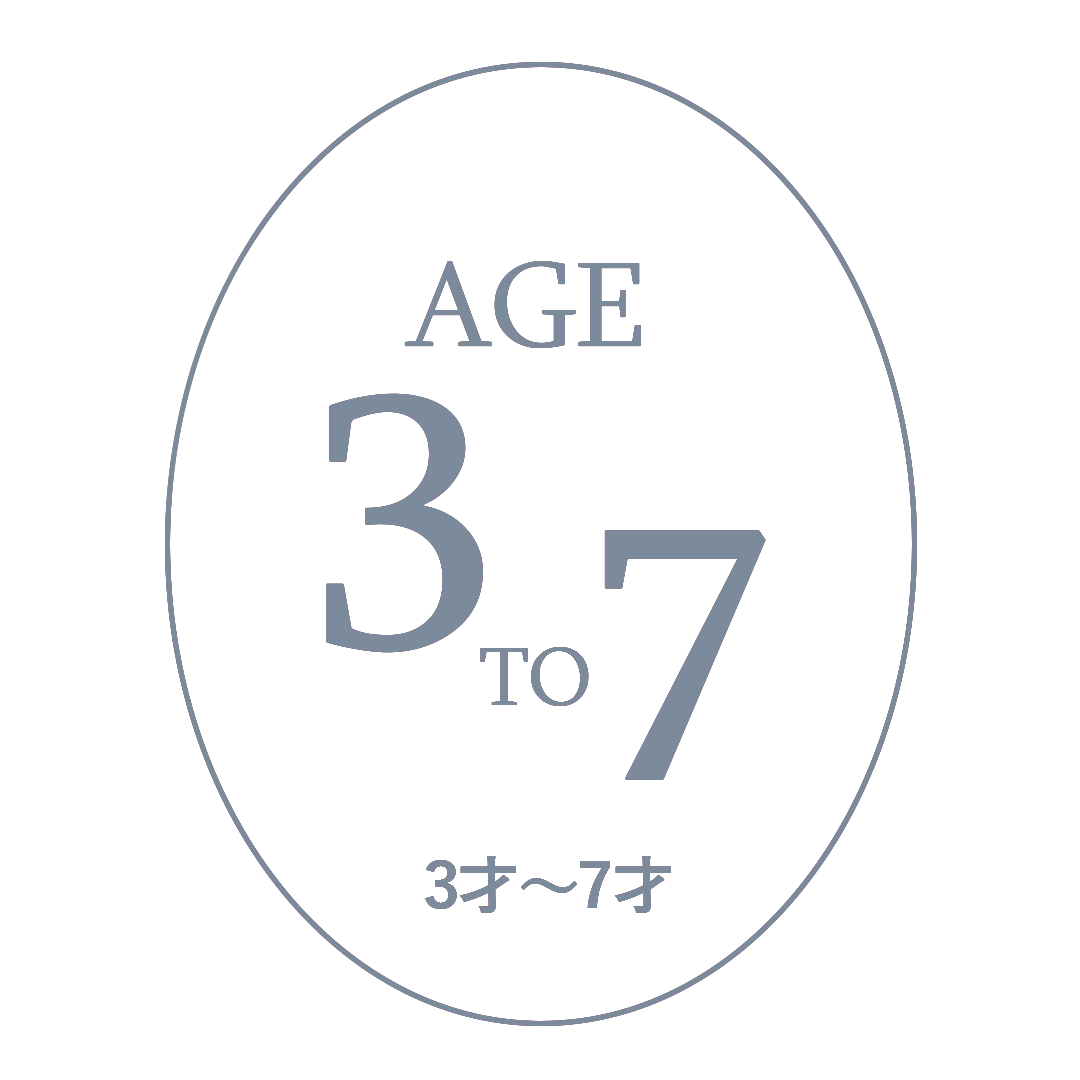 子供の年齢 3歳から7歳