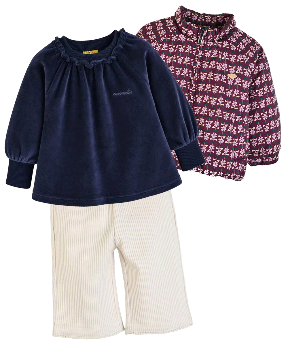 女の子フラワーLOOKのキッズコーディネート