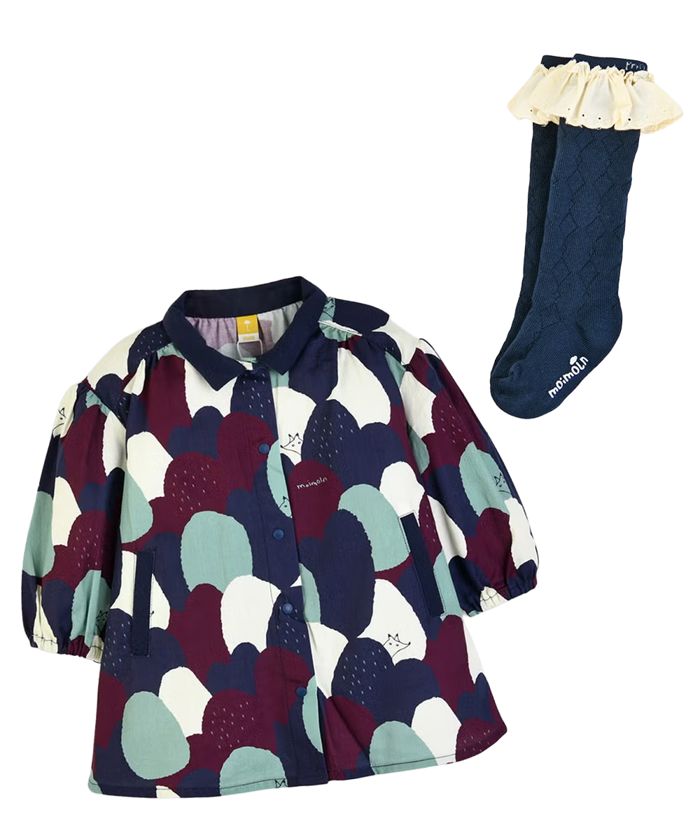 女の子おしゃれな総柄のキッズコーディネート