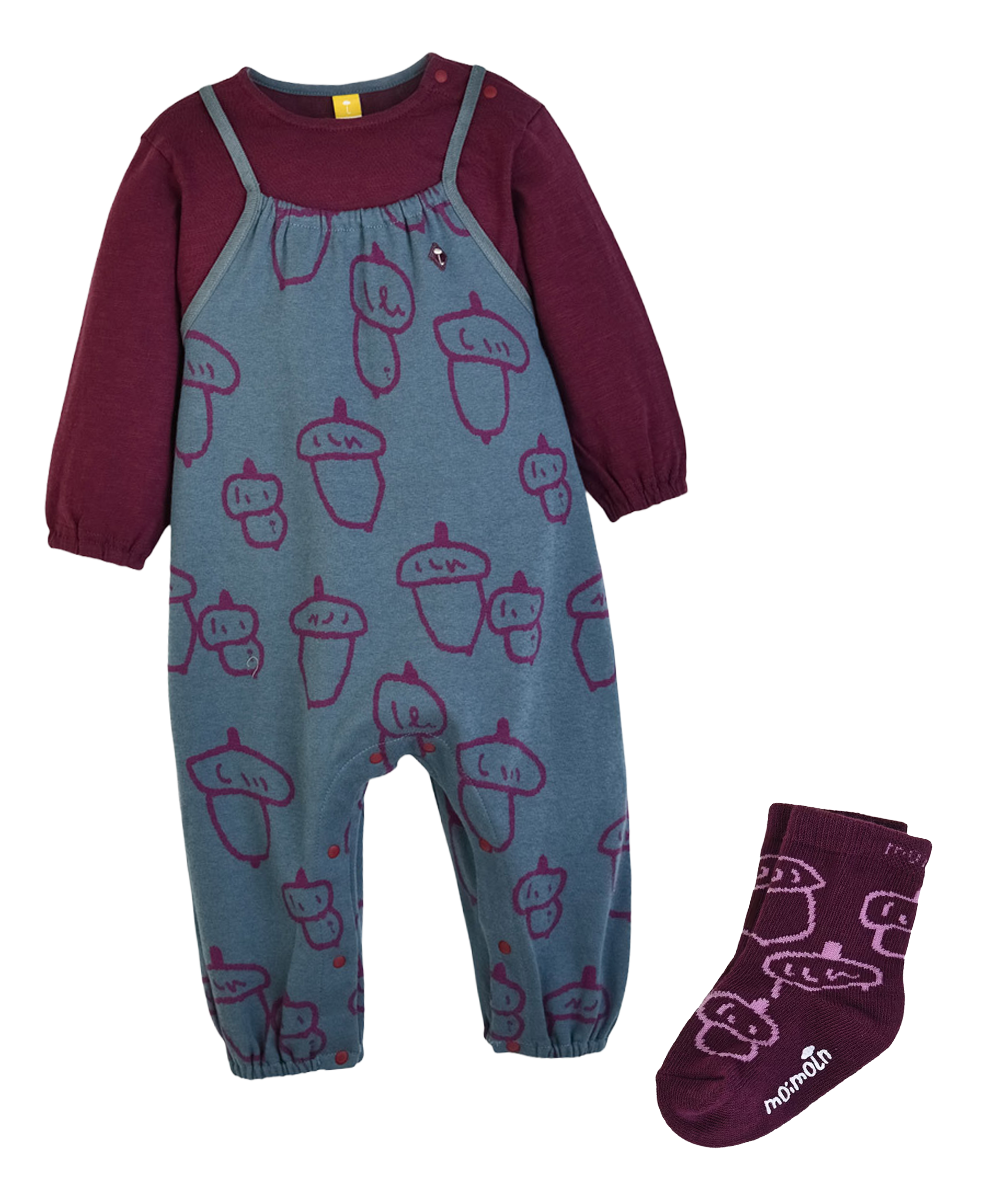 男の子どんぐり拾いlookのキッズコーディネート