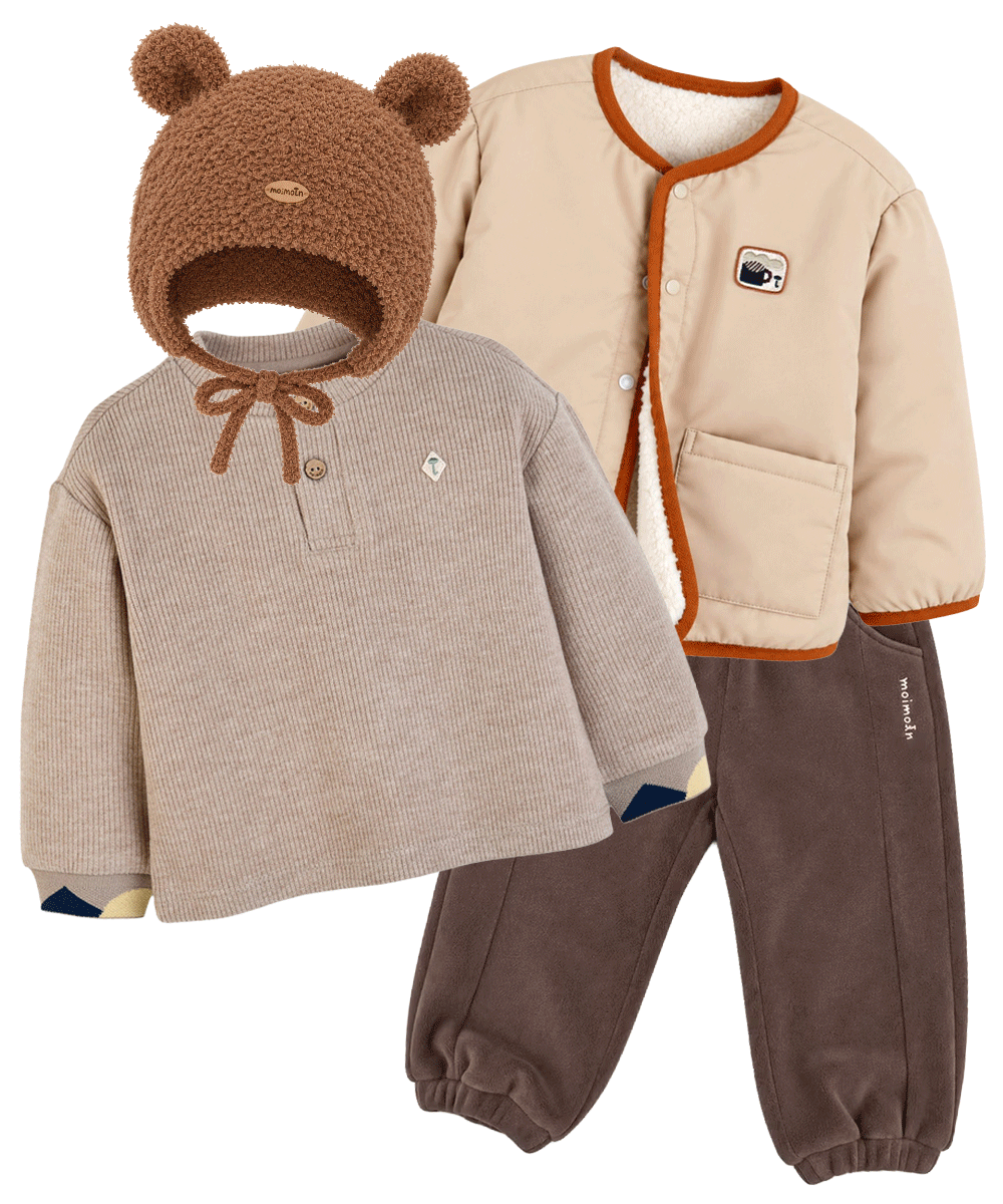 男の子くまさんのキッズコーディネート
