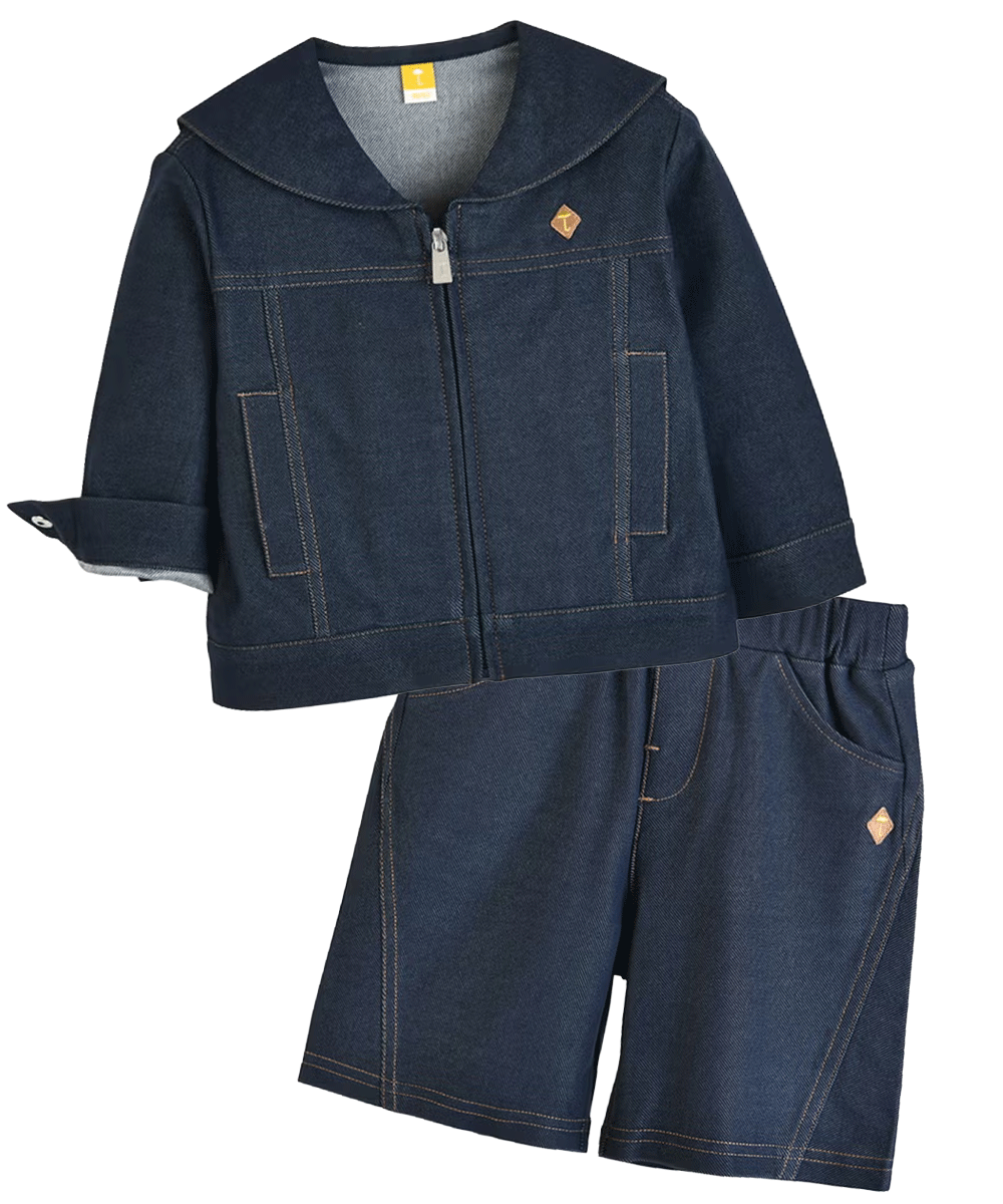 男の子デニムLOOKのキッズコーディネート