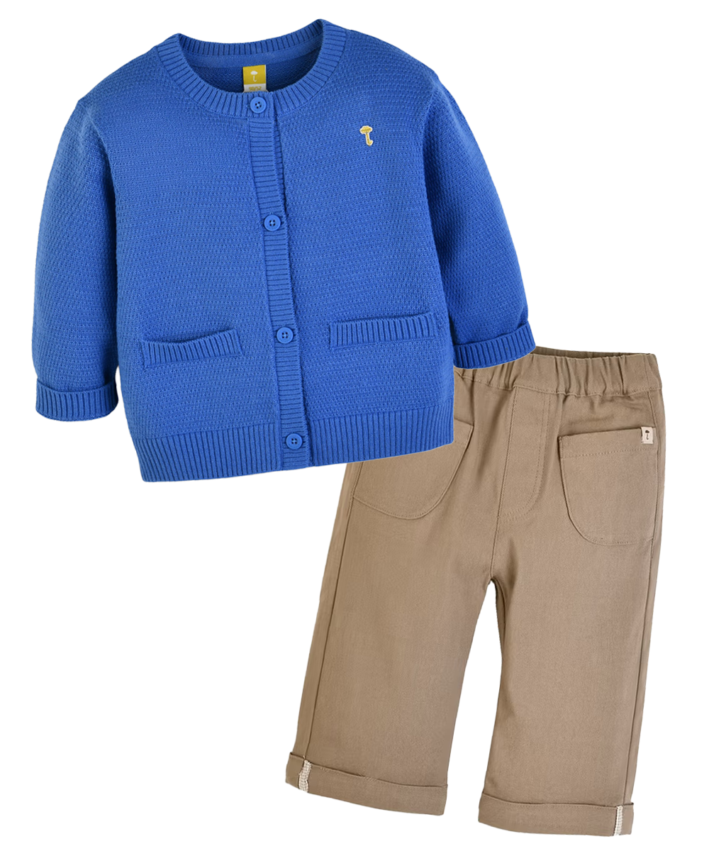 男の子おしゃれな秋のキッズコーディネート