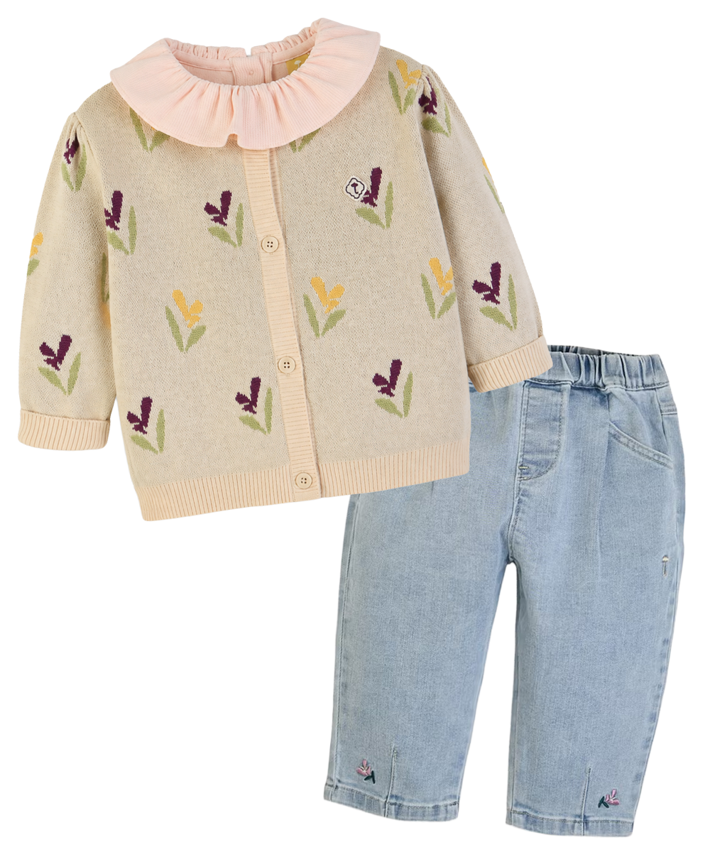女の子ドライフラワーアレンジメントlookのキッズコーディネート