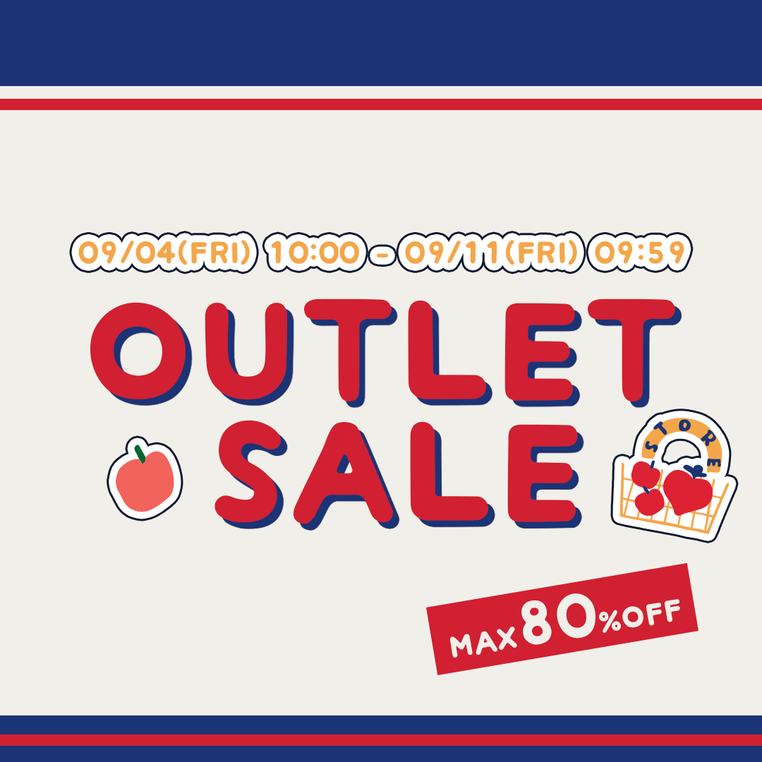スライドバナー（SP）：アウトレットセール MAX80%OFF