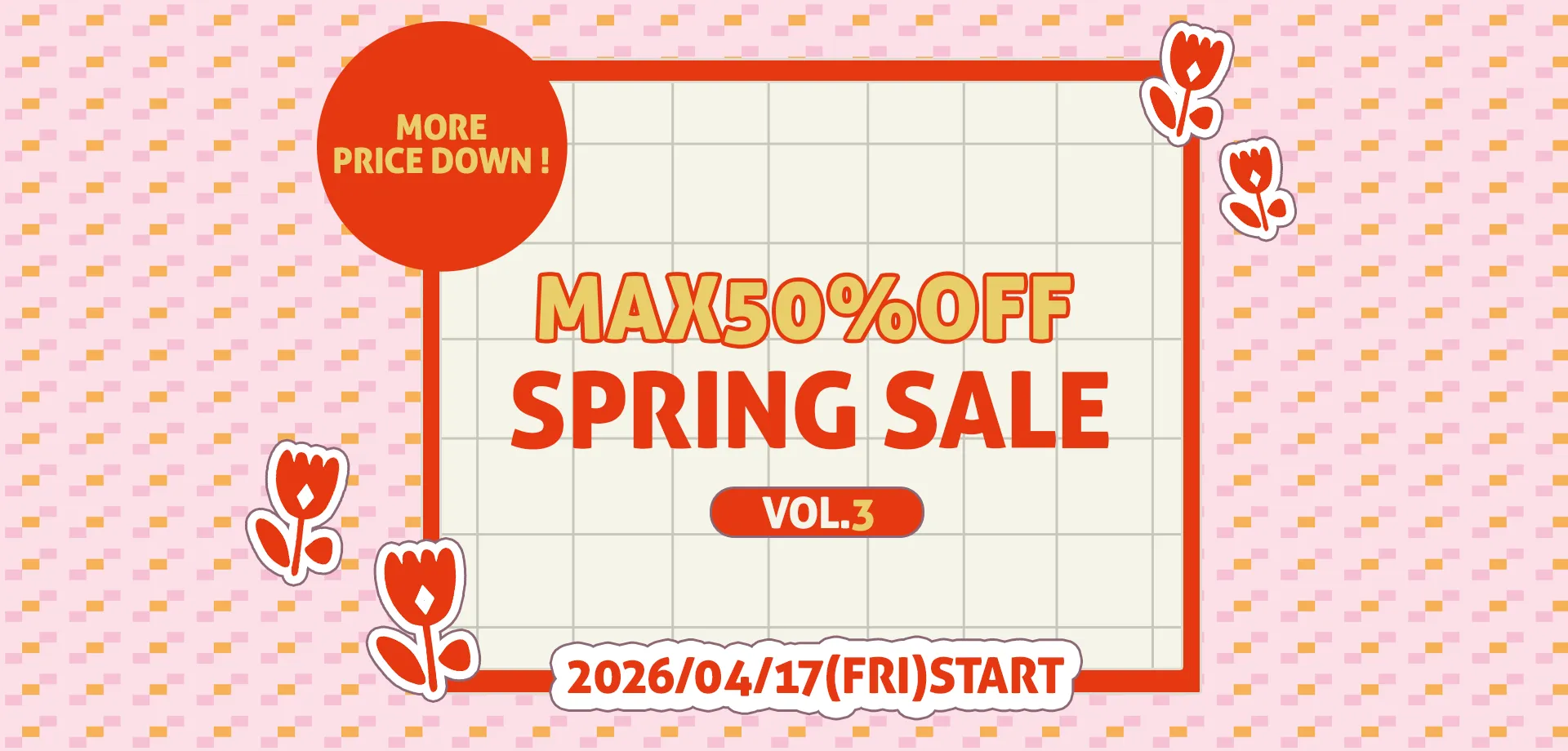 スライドバナー（PC）：SPRING SALE