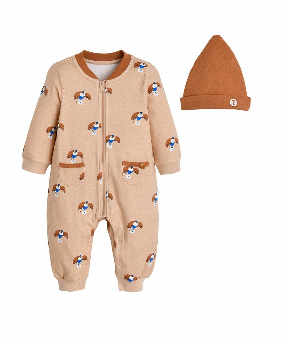 モイモルmoimoln カンガルー　スノーウェア　アウター　カバーオール カンガルーダウンカバーオール | おしゃれな子供服 moimoln
