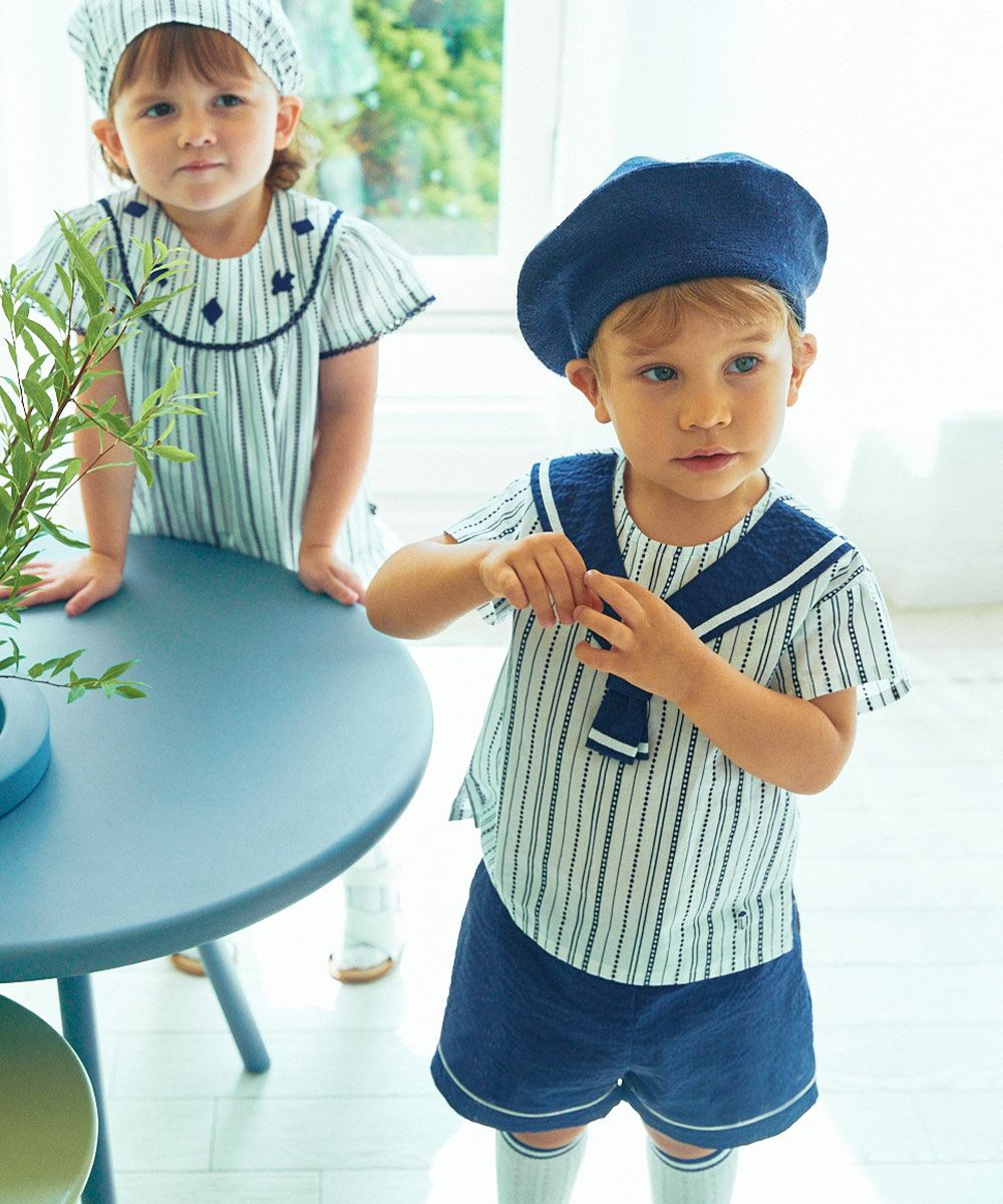 moimoln クロッシーダウンカバーオール クロッシーダウンカバーオール | おしゃれな子供服 moimoln