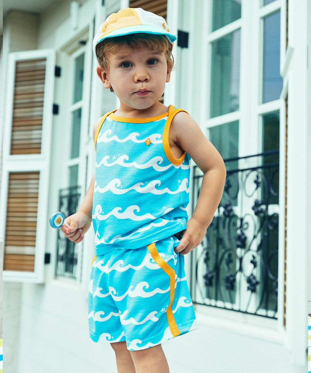 セットアップ】サマーオーシャントップス＆パンツ | おしゃれな子供服