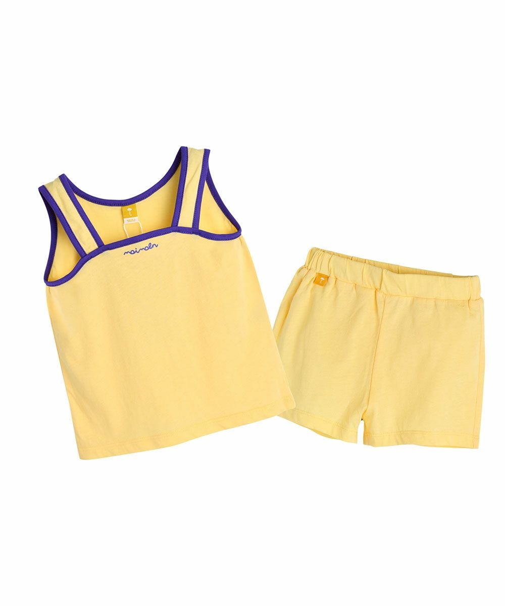 D&G イエロー　タンクトップとショーツセット USA M 新品未使用 セットアップ】SOFT&モンドツーウェイトップス＆パンツ | おしゃれな