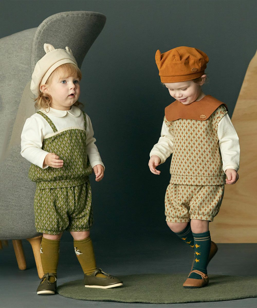 moimolin セットアップとブラウン帽子のセット80〜90cm セットアップ | おしゃれな子供服 moimoln（モイモルン） 公式Online Store