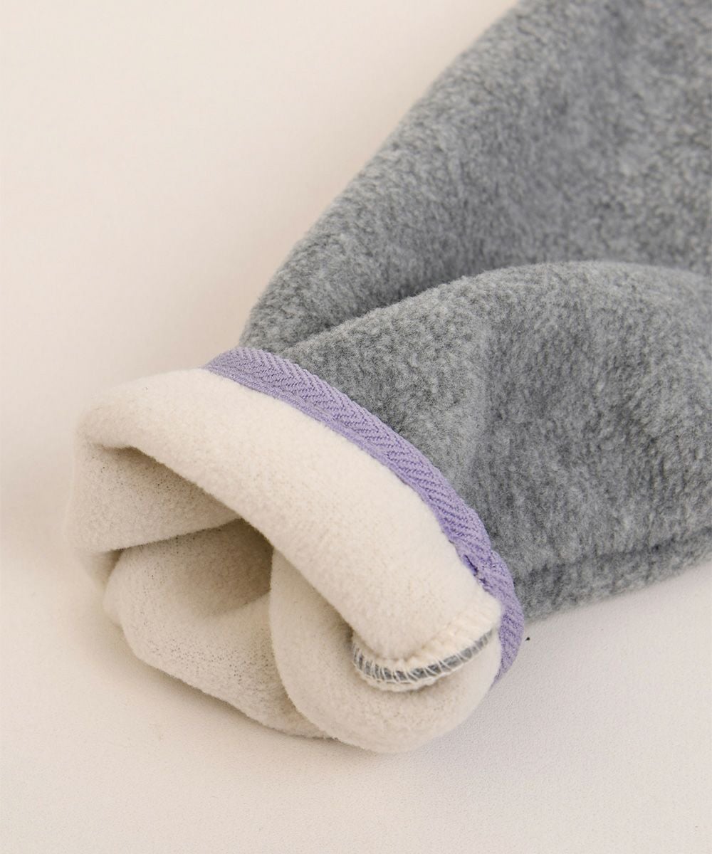 SOFT&】カラー配色ノーカラーフリースジャケット | おしゃれな子供服