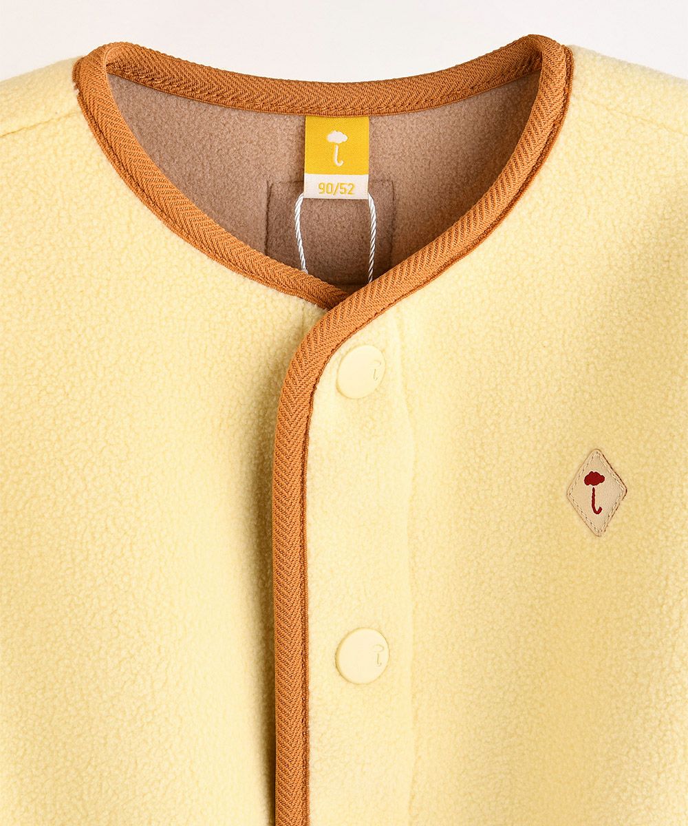 SOFT&】カラー配色ノーカラーフリースジャケット | おしゃれな子供服