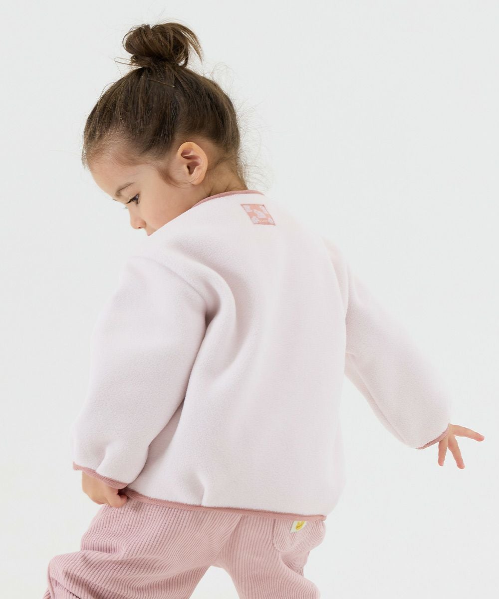 SOFT&】カラー配色ノーカラーフリースジャケット | おしゃれな子供服