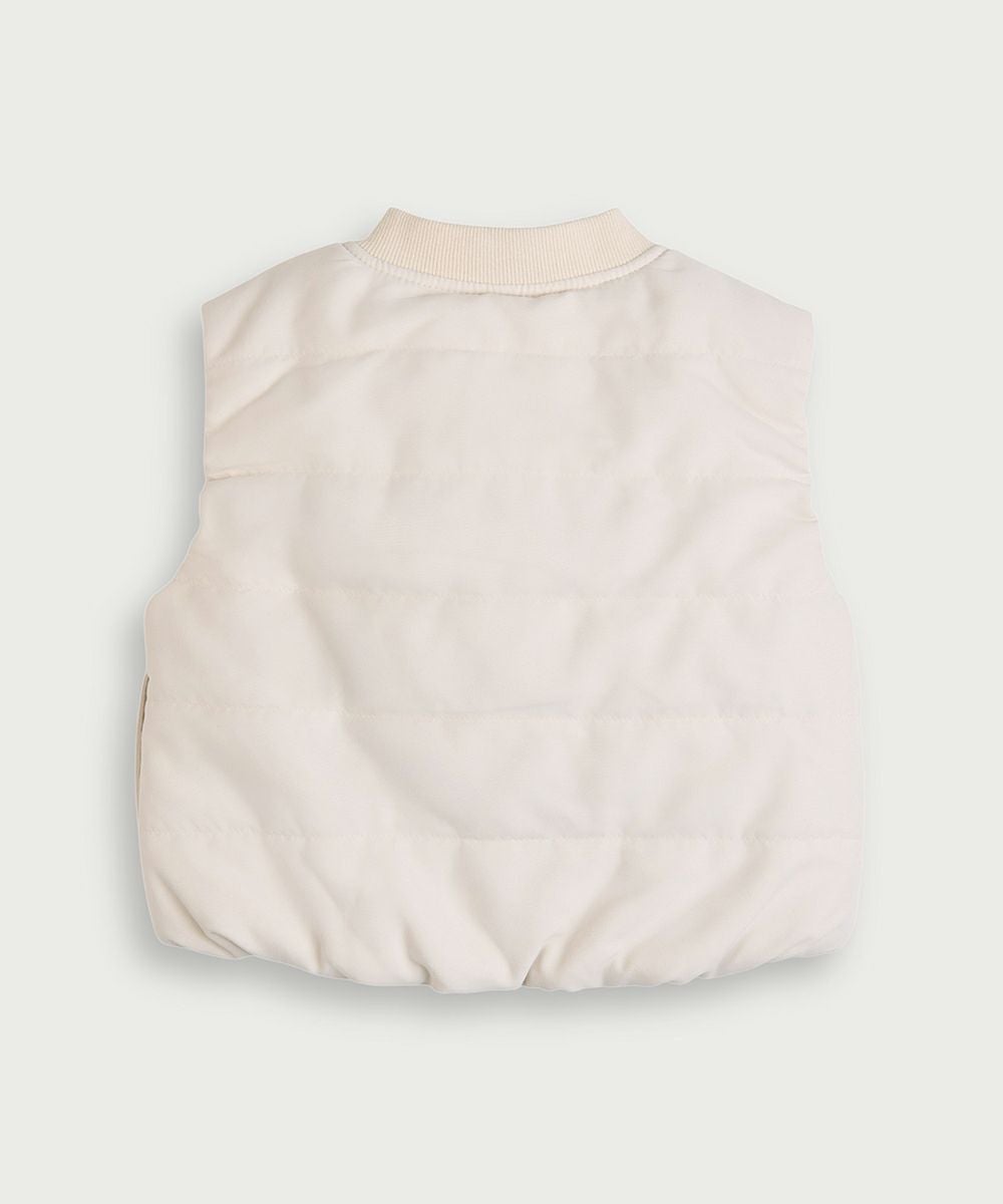 SOFT&】ワンポイントモチーフ軽量パデットベスト | おしゃれな子供服
