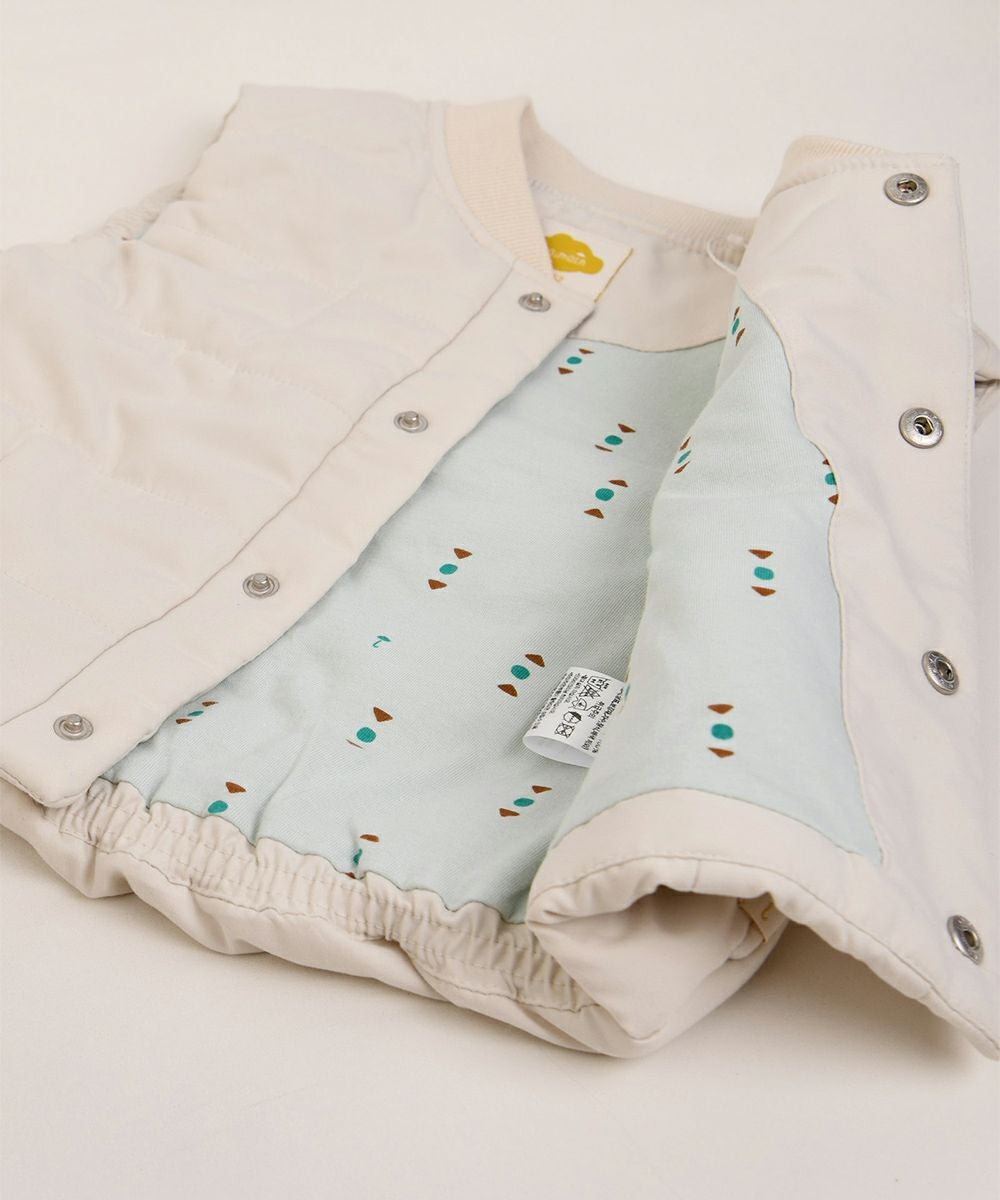 SOFT&】ワンポイントモチーフ軽量パデットベスト | おしゃれな子供服