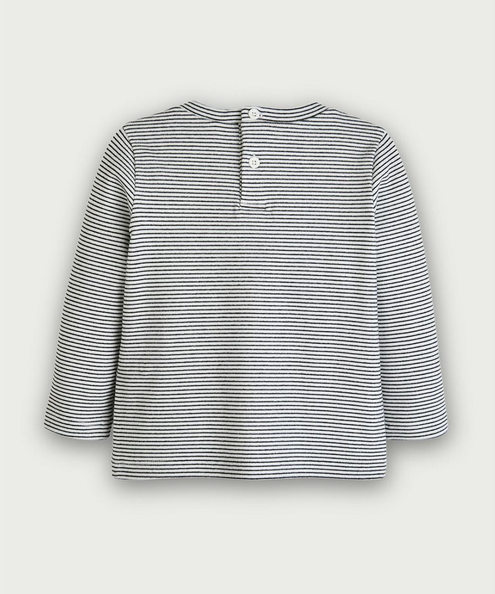 SOFT&】細ボーダー長袖Tシャツ | おしゃれな子供服 moimoln