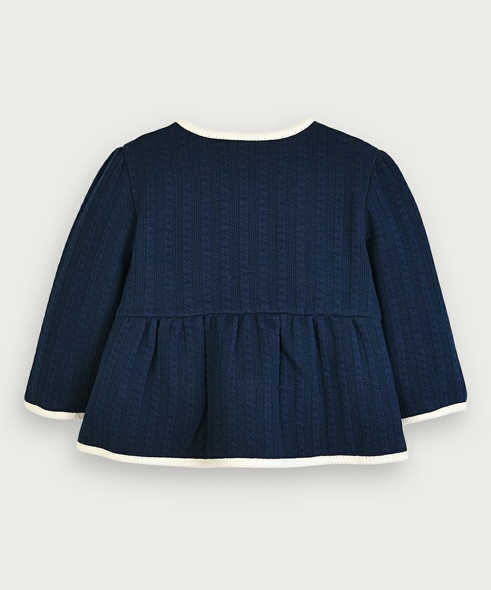 配色リボンノーカラージャケット | おしゃれな子供服 moimoln
