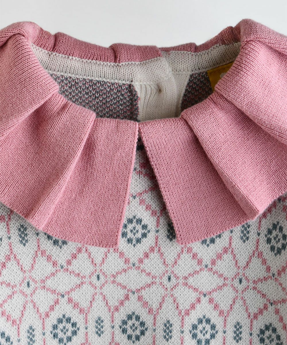 新品タグ付き ダーリッチ ノルディックニットショートパンツ FL ピンク セットアップ】ノルディックピンク長袖ニットトップス＆ショートパンツ