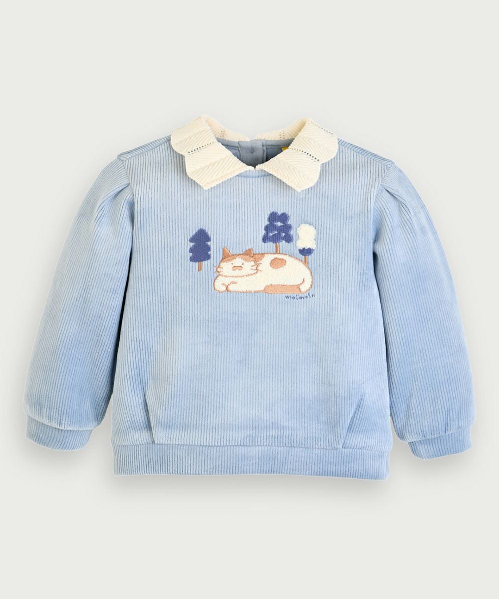 セットアップ】キャットベロア長袖トップス＆パンツ | おしゃれな子供