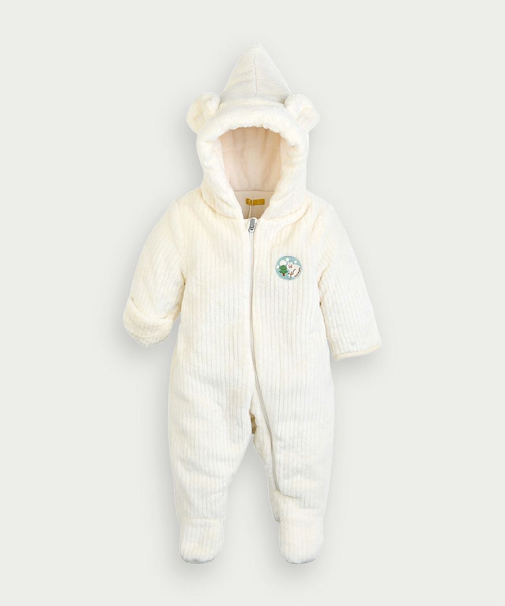 ベアポイントクマ耳付きフードカバーオール | おしゃれな子供服
