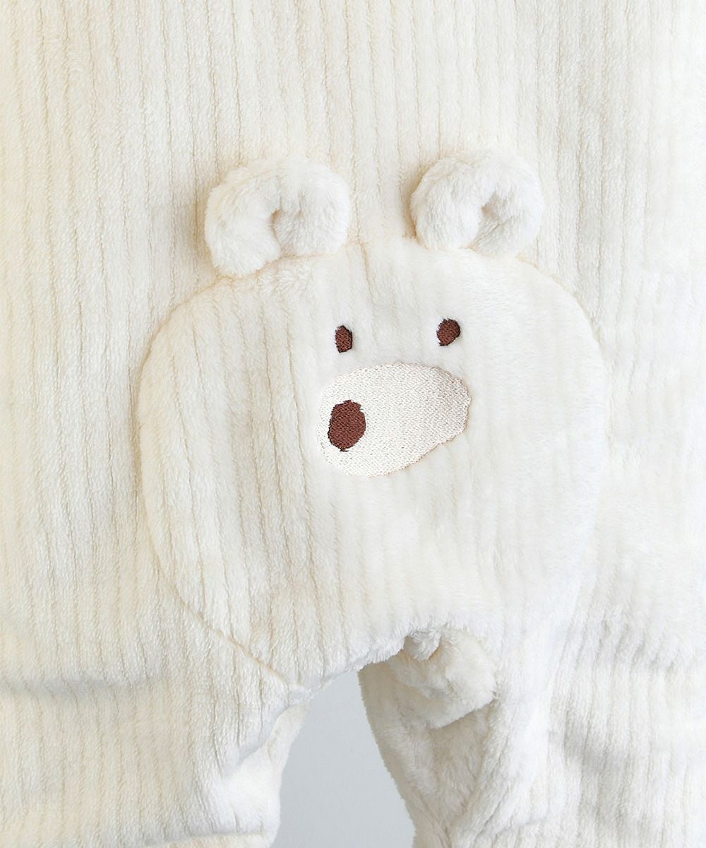 ベアポイントクマ耳付きフードカバーオール | おしゃれな子供服