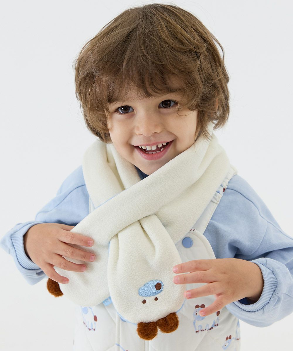 baby toysフリースマフラー　ファンシーアラモード ベアラビットフリースマフラー | おしゃれな子供服 moimoln