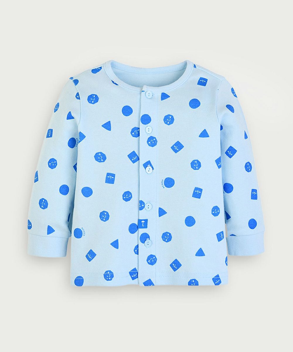 80サイズ：前ボタン全開き