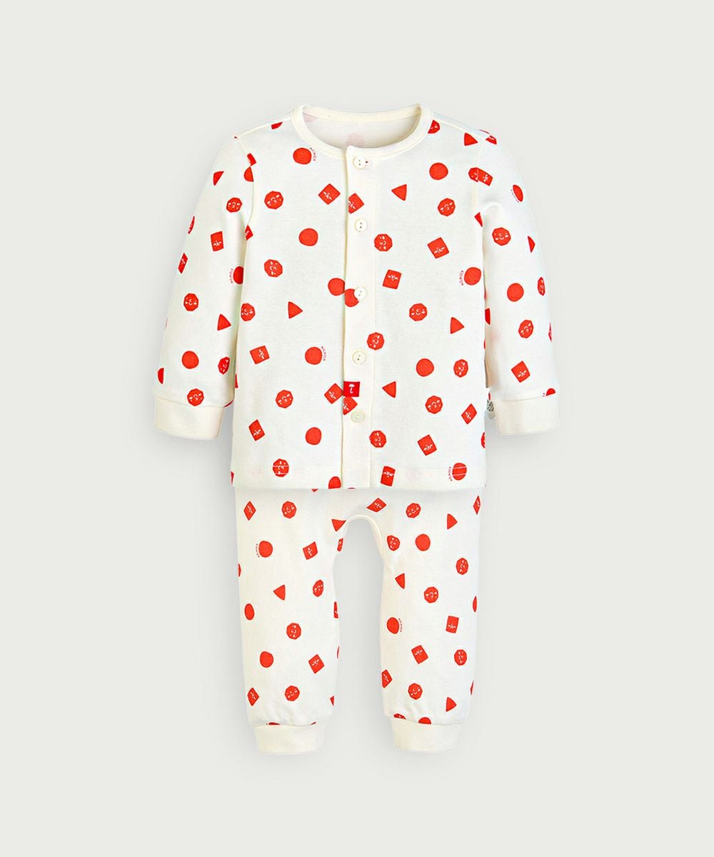 80サイズ：前ボタン全開き