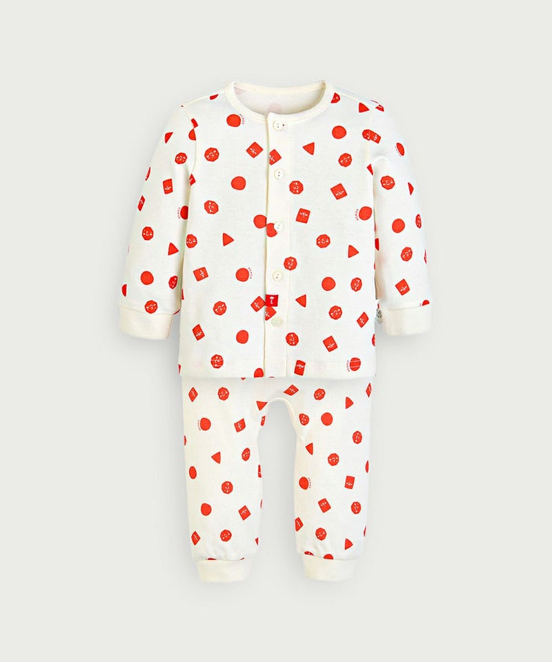 80サイズ：前ボタン全開き