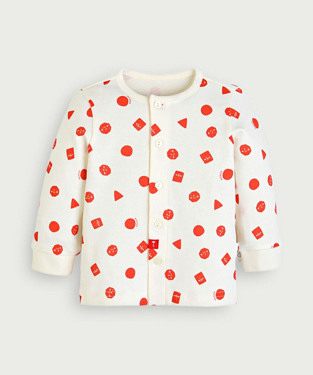 80サイズ：前ボタン全開き