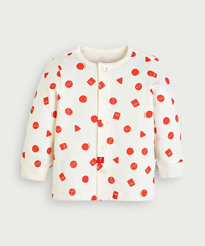 80サイズ：前ボタン全開き