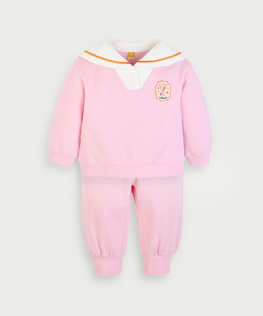 セットアップ】アニマルセーラーカラー長袖トップス＆パンツ