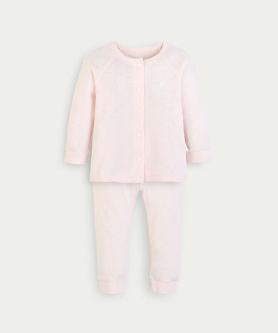 mini moi】【GIFT/BOX・3点セット】スイートアイレット長袖ロンパース 