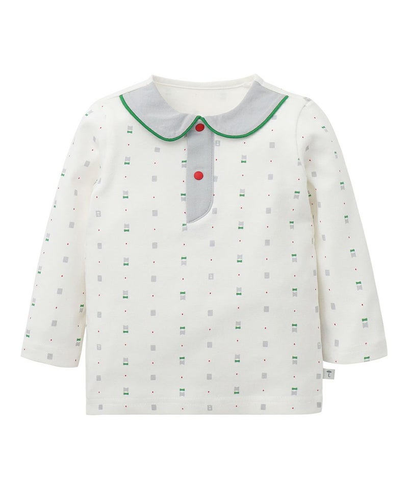 90サイズ：前2つスナップボタン部分開き