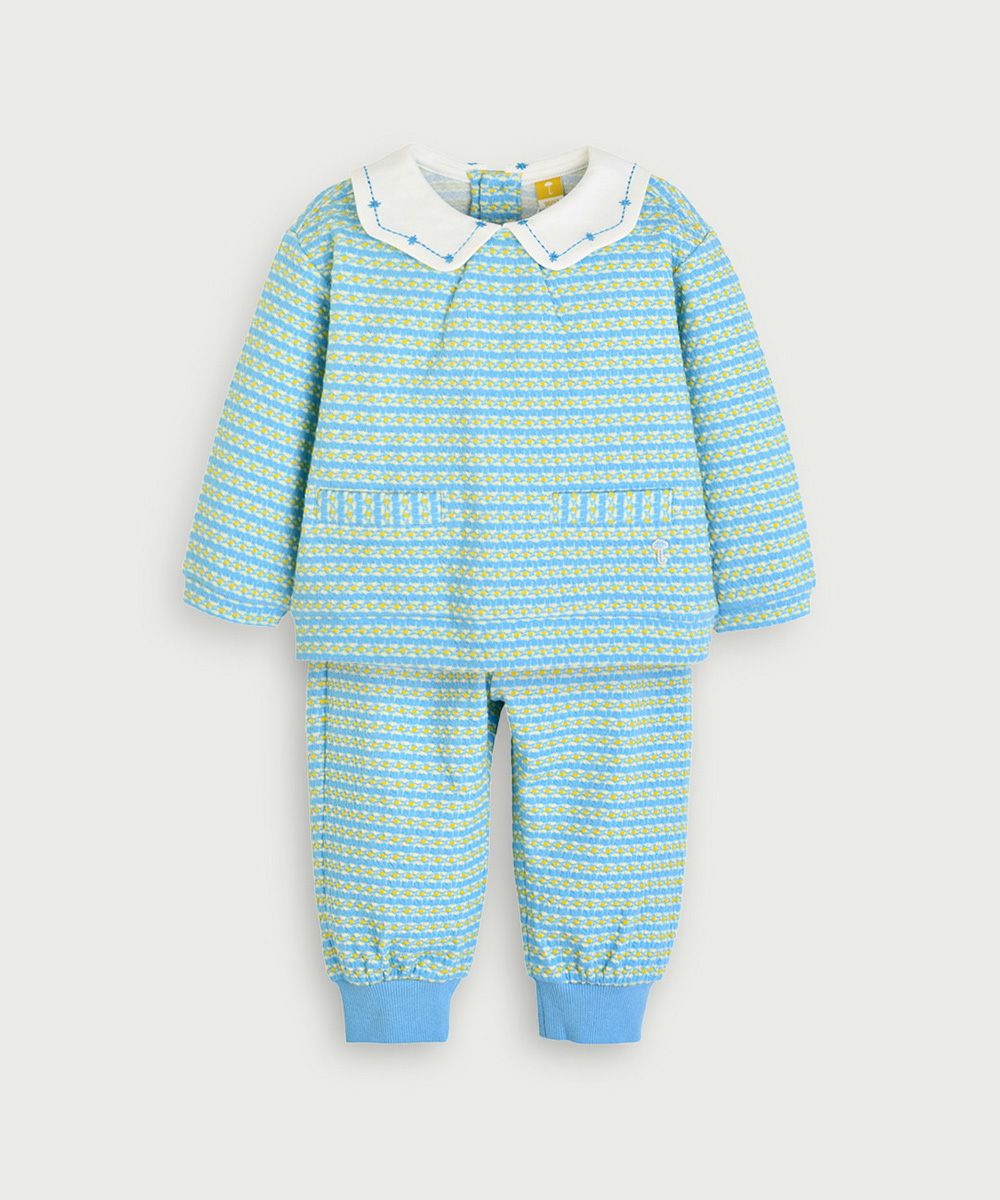 くれは お洋服 セットアップ】カラーブロック長袖トップス＆パンツ | おしゃれな子供