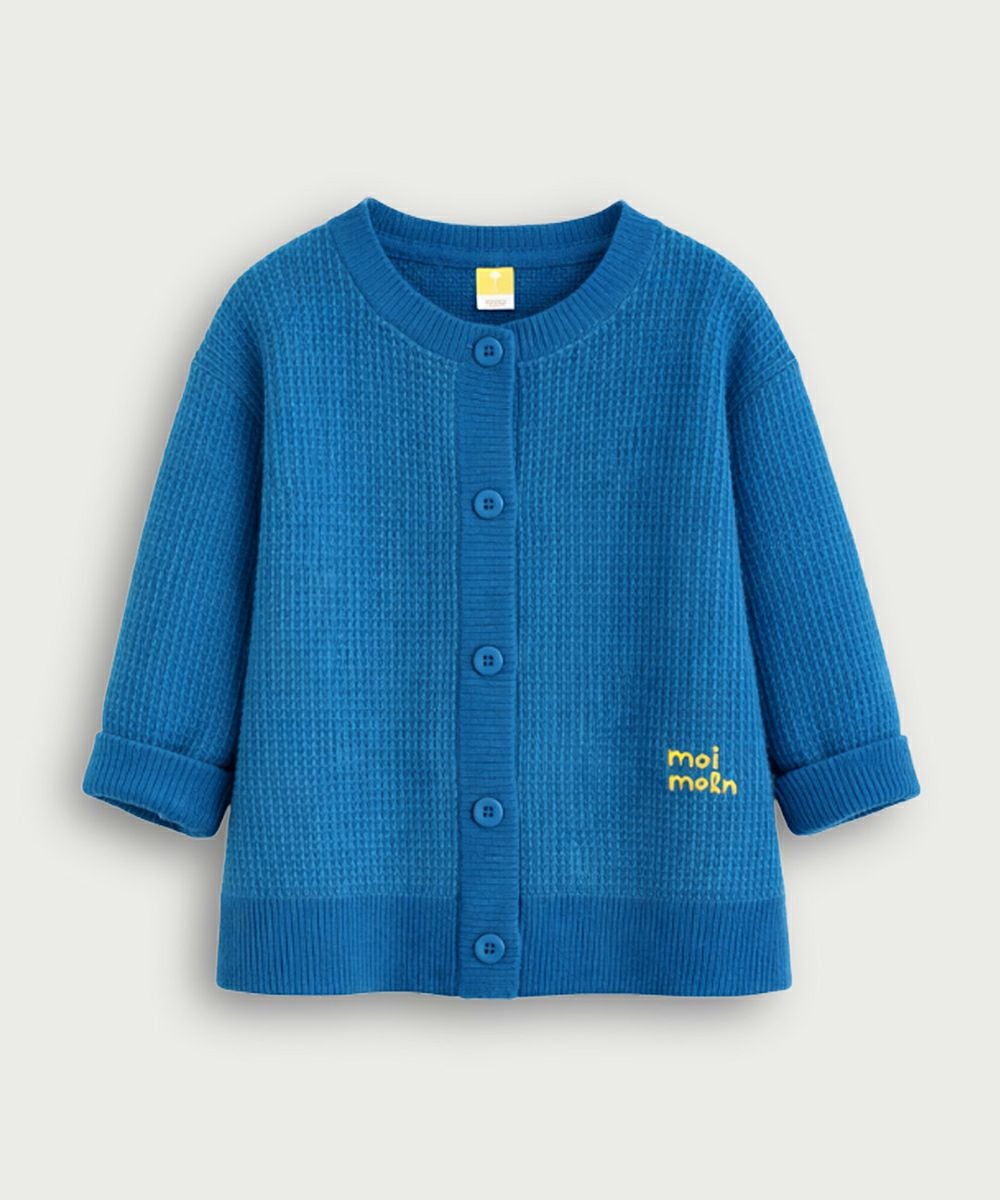 スズラン刺繍長袖ニットカーディガン | おしゃれな子供服 moimoln