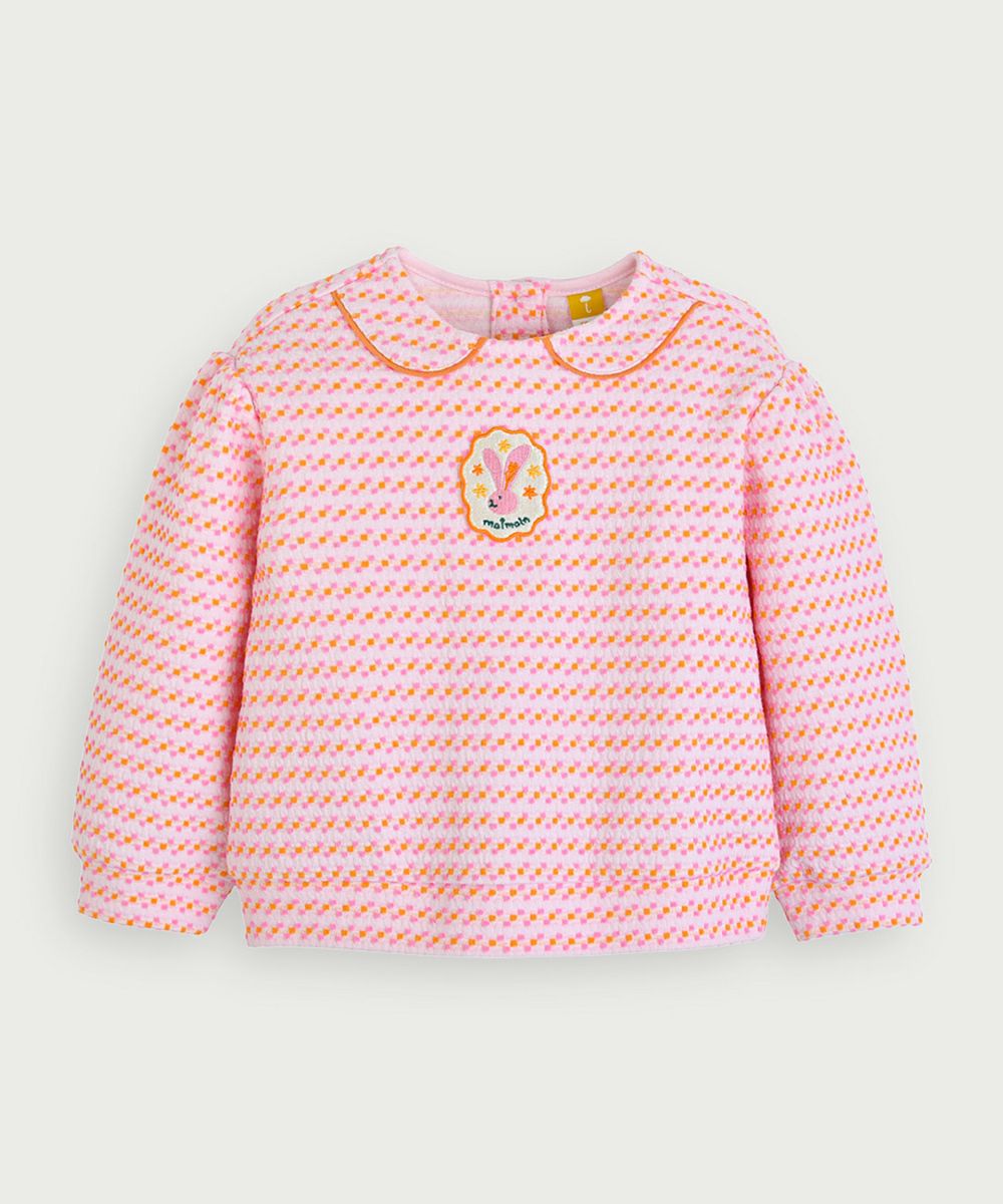 セットアップ】ラビットカラーブロック長袖トップス＆パンツ