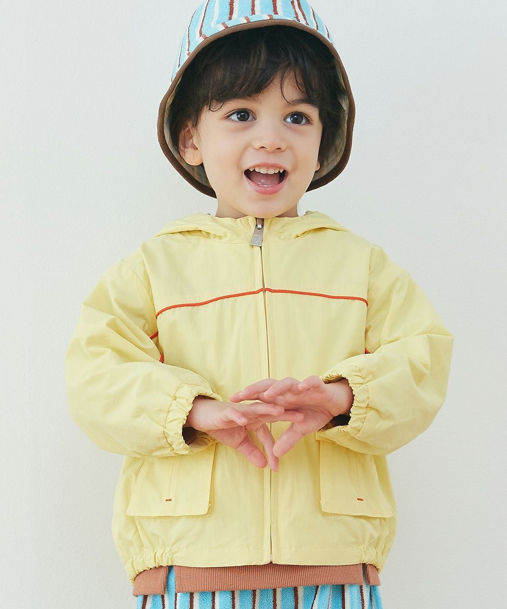 カラーラインフード付きウィンドブレーカー | おしゃれな子供服