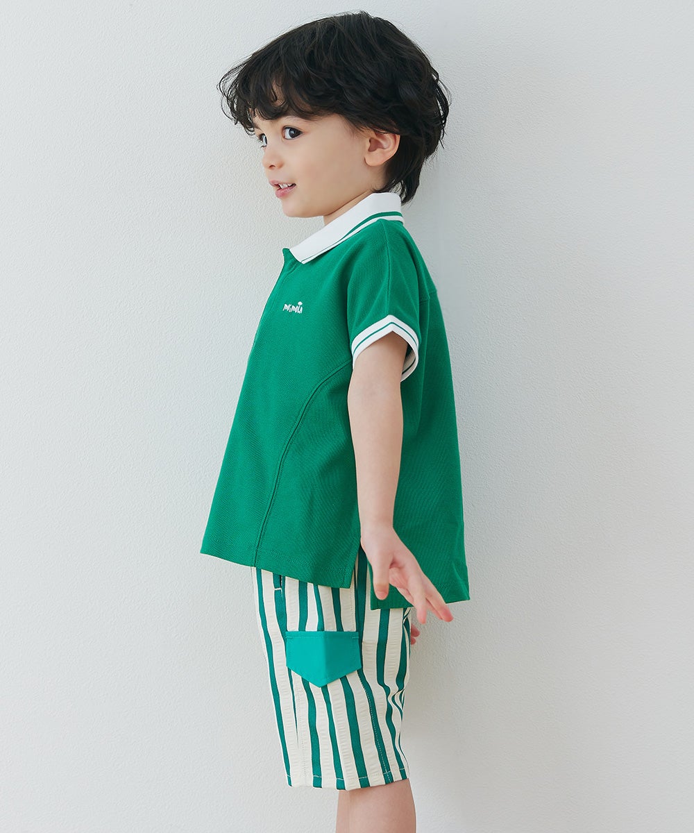 セットアップ】鹿の子半袖ポロシャツ＆パンツ | おしゃれな子供服