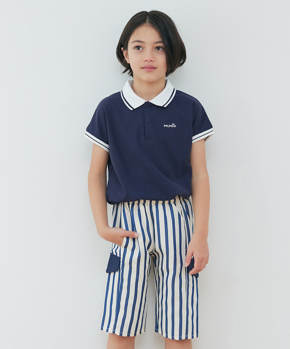 セットアップ】鹿の子半袖ポロシャツ＆パンツ | おしゃれな子供服