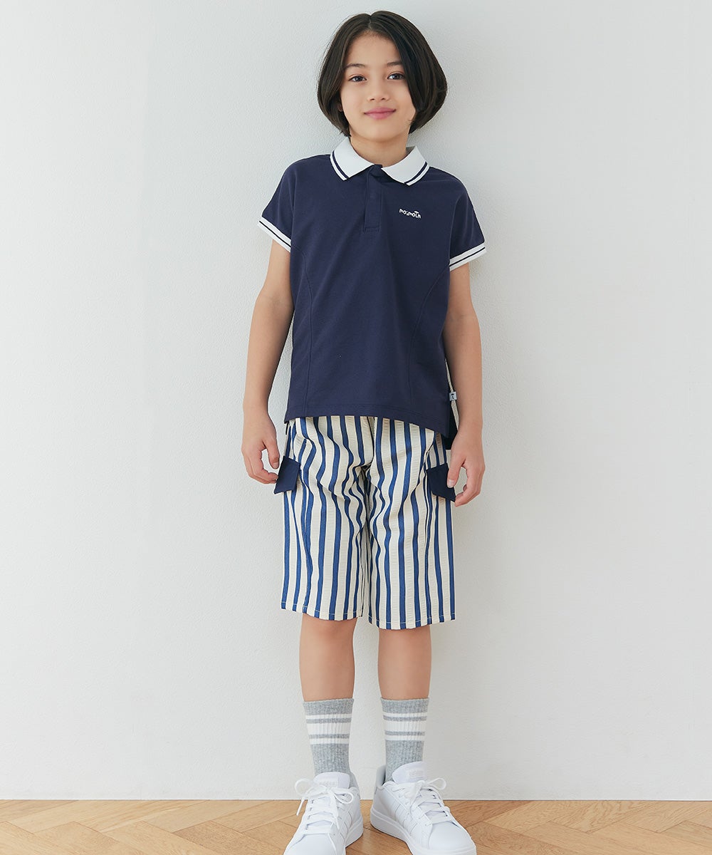 セットアップ】鹿の子半袖ポロシャツ＆パンツ | おしゃれな子供服