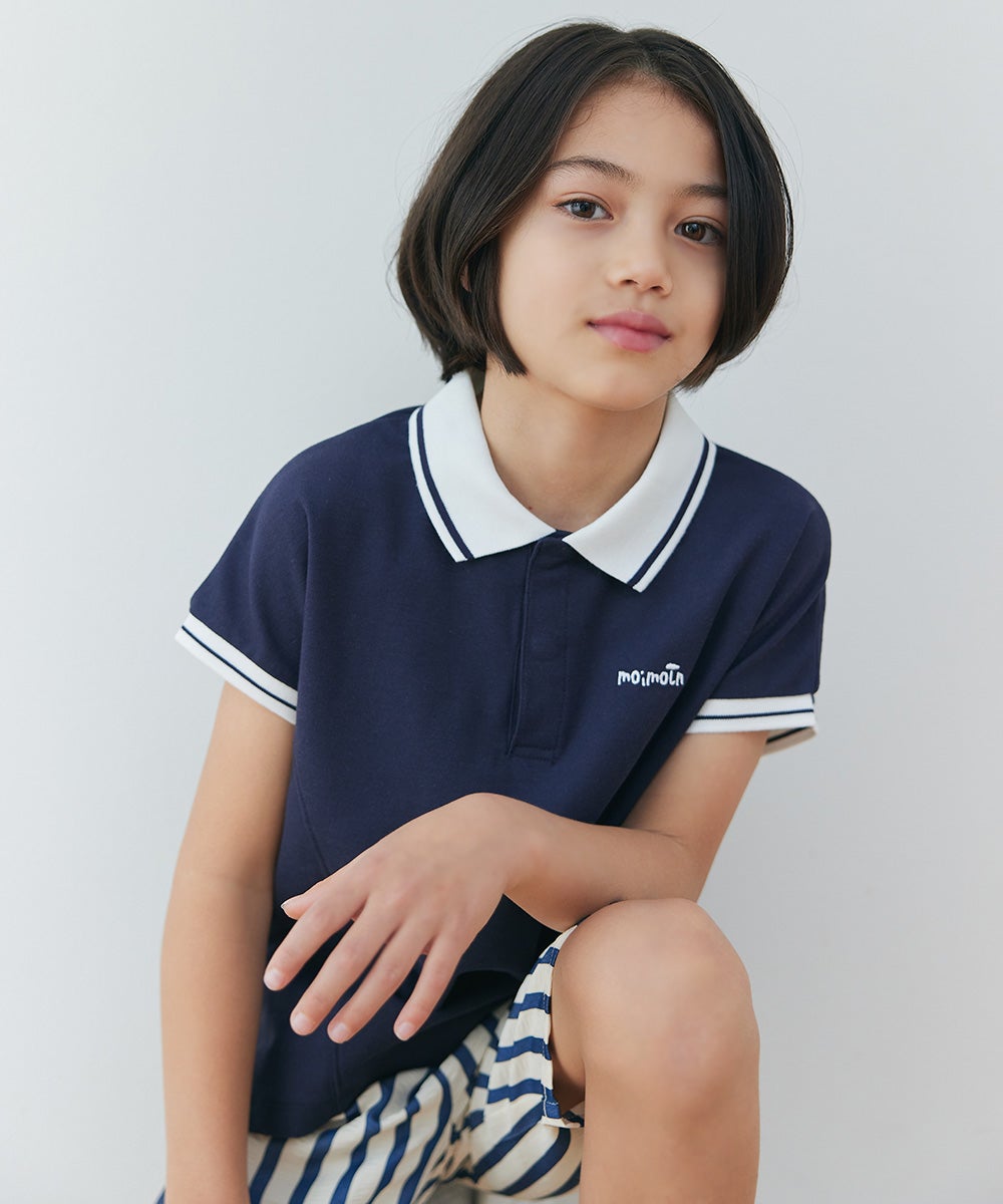 セットアップ】鹿の子半袖ポロシャツ＆パンツ | おしゃれな子供服