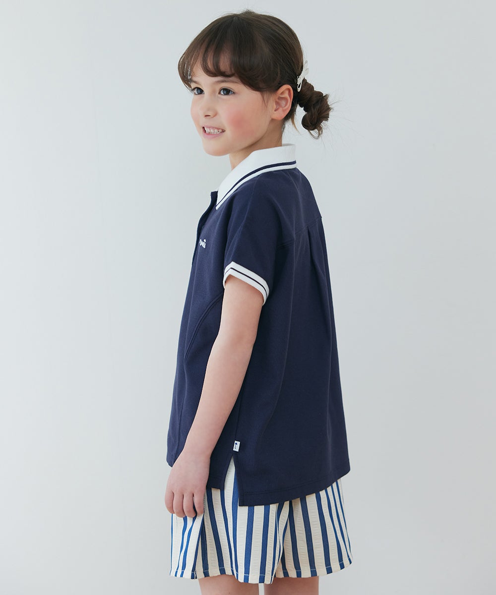 セットアップ】鹿の子半袖ポロシャツ＆キュロット | おしゃれな子供服