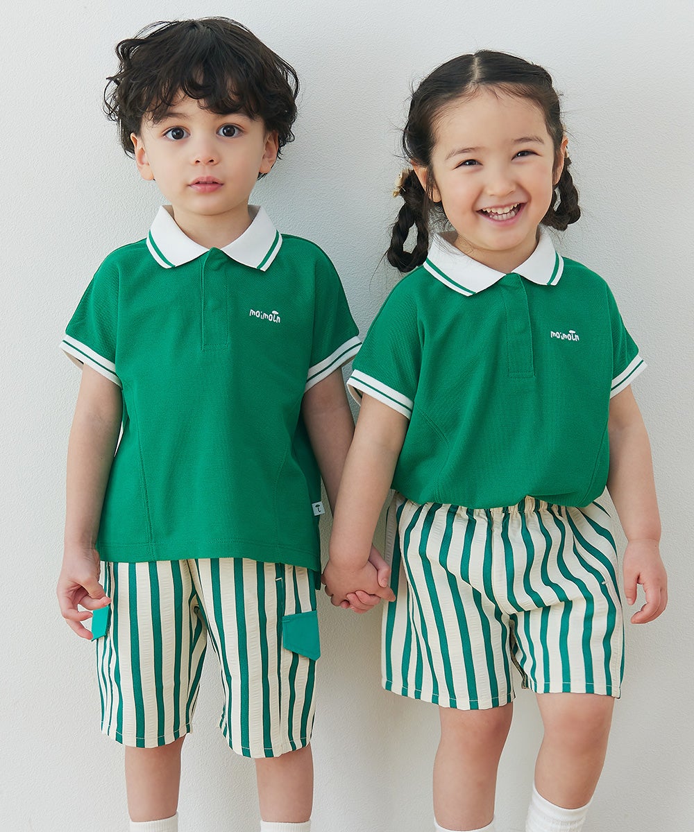 セットアップ】鹿の子半袖ポロシャツ＆キュロット | おしゃれな子供服