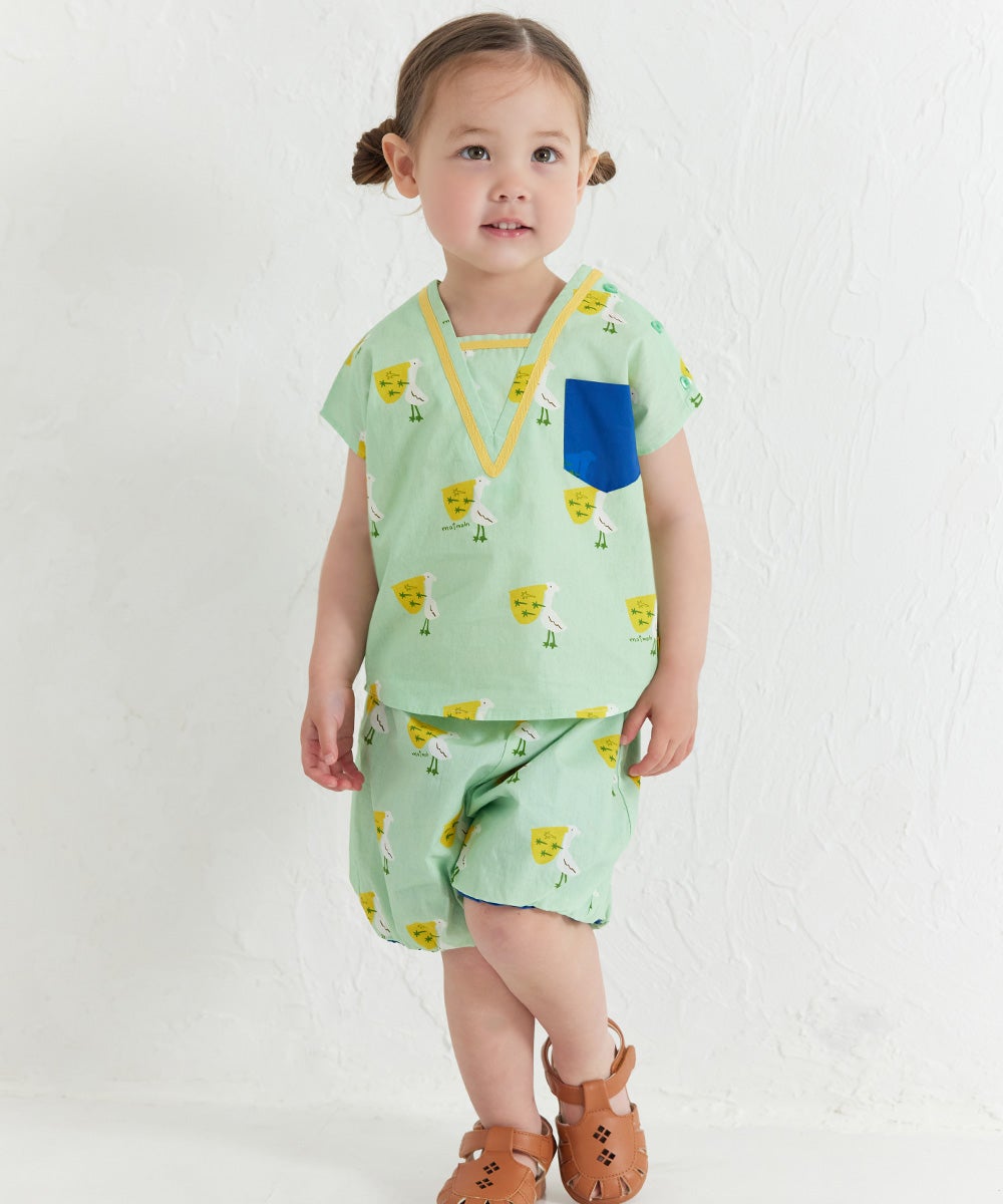 モデル身長：91cm　着用サイズ：100